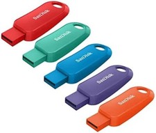 SanDisk Cruzer Snap USB Flash Drives 16GB Pack of 5 - SDCZ62-016G-A5MV