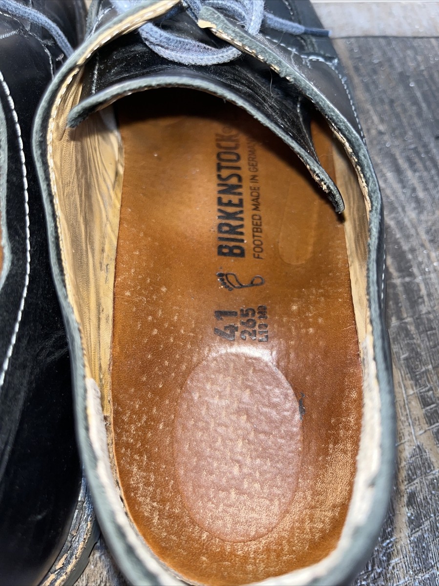 Birkenstock Men's Timmins Black Leather Lace Up Casual Dress Birkenstock Men's Timmins Black Leather Lace Up Casual Dress