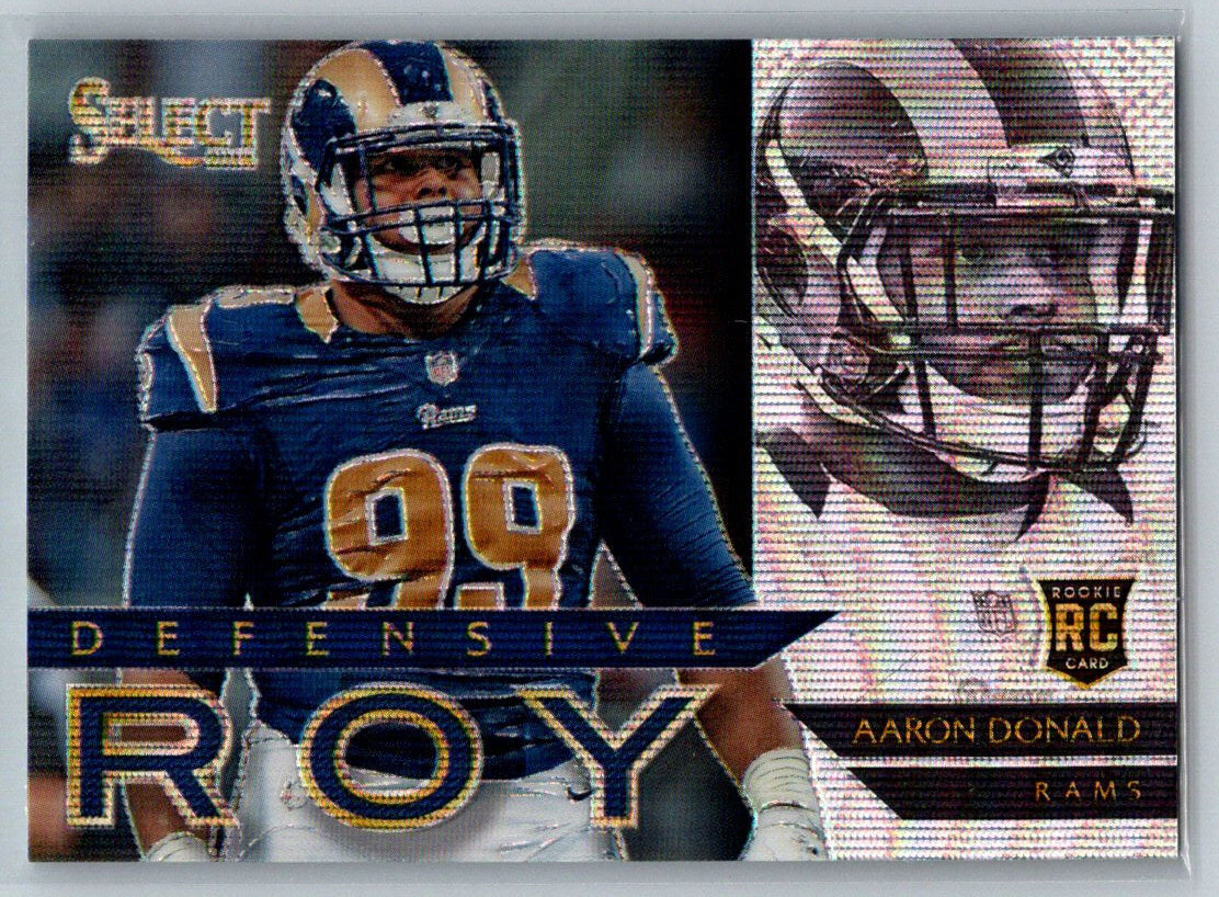 Aaron Donald Panini Select Award Selections Defensive Rookie of the Year #14 Base