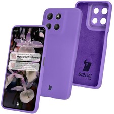 Handyhülle für Motorola Moto G15/G15 Power Bizon Case Cover Etui Tasche Violett