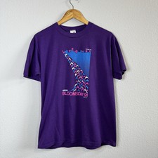 Rare VTG NIKE Spell Out Swoosh Bloomsday 1991 Marathon Finisher T Shirt Size L