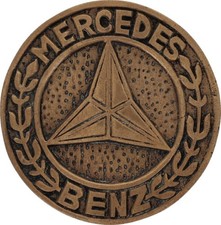 Brass Mercedes Benz 1936 540K Gull Wing Logo Emblem Car 70s Vintage Belt Buckle
