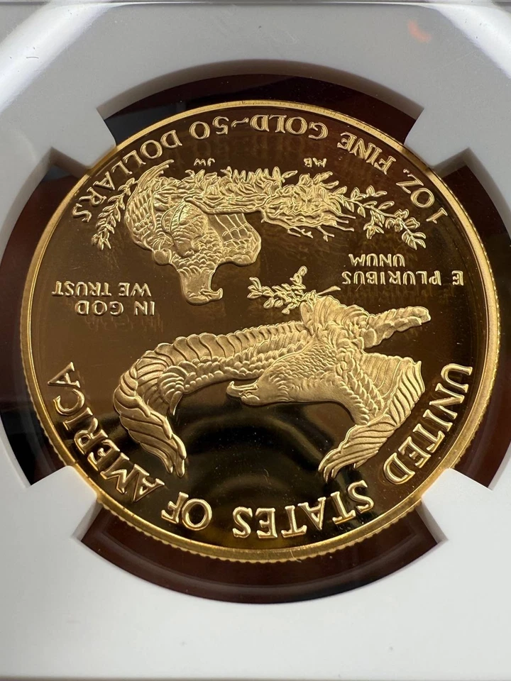 NobleSpirit GOLD 1999 W Eagle $50 NGC PF68 Ultra Cameo - Image 4 of 4