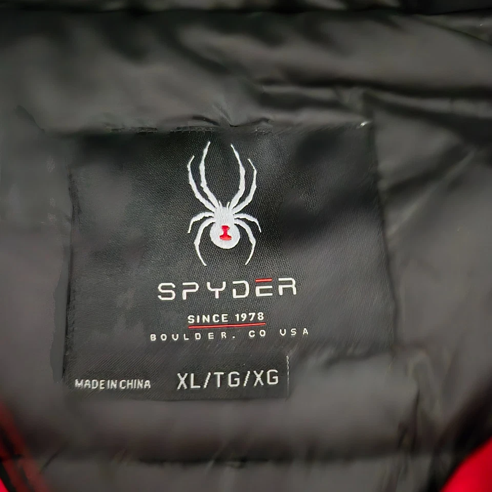 Spyder Jacket Mens XL Red Black Hooded Ski Snowboard HydroWEB ThermaWEB NEW - Image 4 of 4