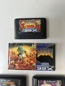 3x games DOOM Sega Mega Drive 32X - UK PAL MORTAL KOMBAT II & toughman  