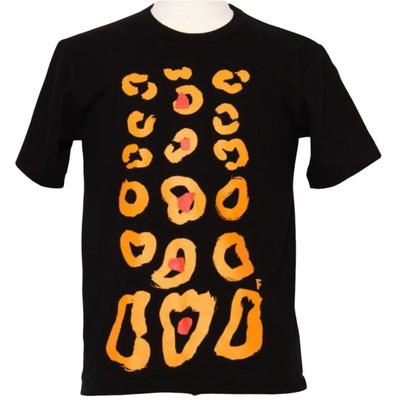 Black Comme des Garçons Philippe Pagowski Leopard Print T Black Comme des Garçons Philippe Pagowski Leopard Print T