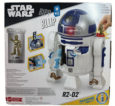 IMAGINEXT F-P STAR WARS R2-D2 W/ LIGHTS & SOUNDS & C-3PO DIECAST