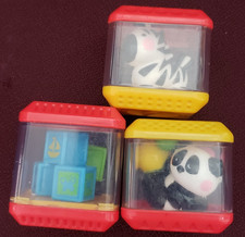 Fisher Price Peek a Boo Blocks Zebra Panda Bear blocks Vintage