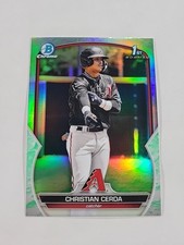 2023 Bowman BCP-56 Christian Cerda Chrome Prospects Lunar Glow Refractor Arizona