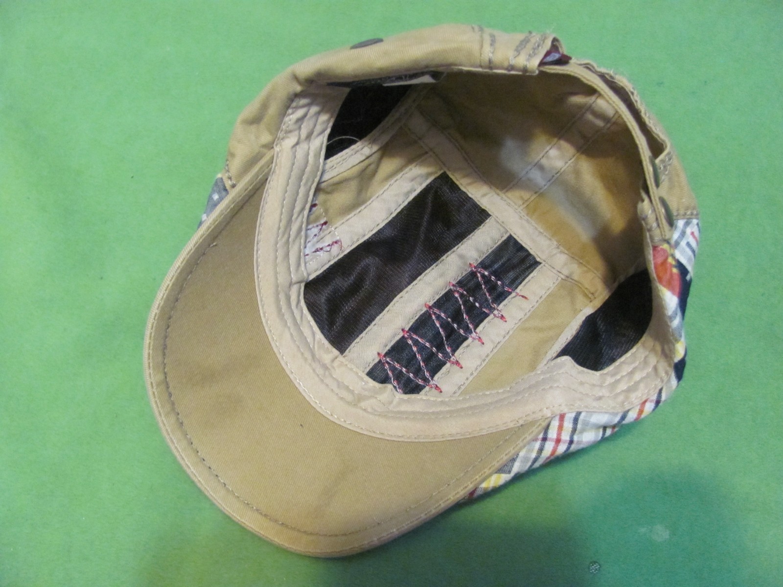 Yanguan Adjustable Newsboy Flat Patchwork Multico… - image 5