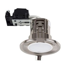 MiniSun Fire Rated Downlights in Brushed Chrome No Transformer Needed 240V 55mm