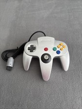Wired Gamepad Controller Joystick For Nintendo 64 N64 - Silver - Untested