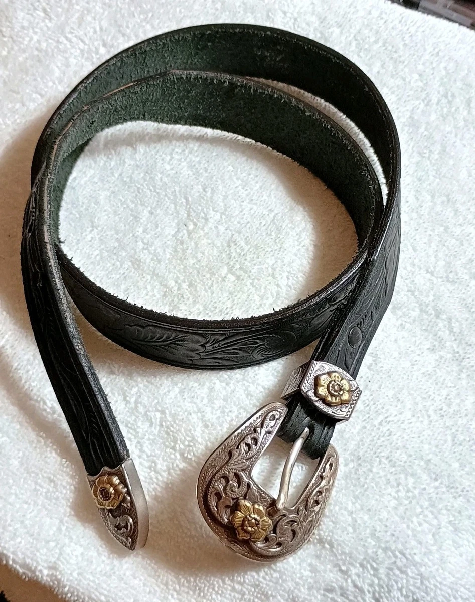 Leather Flower 36 Size Belts for Women for sale | eBay display picture 2