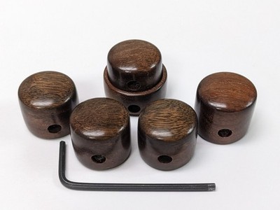  4 TONE-VOL, one STACK KNOB,US made, SELECTED DARK IPE  , FRENCH POLISHED FINISH