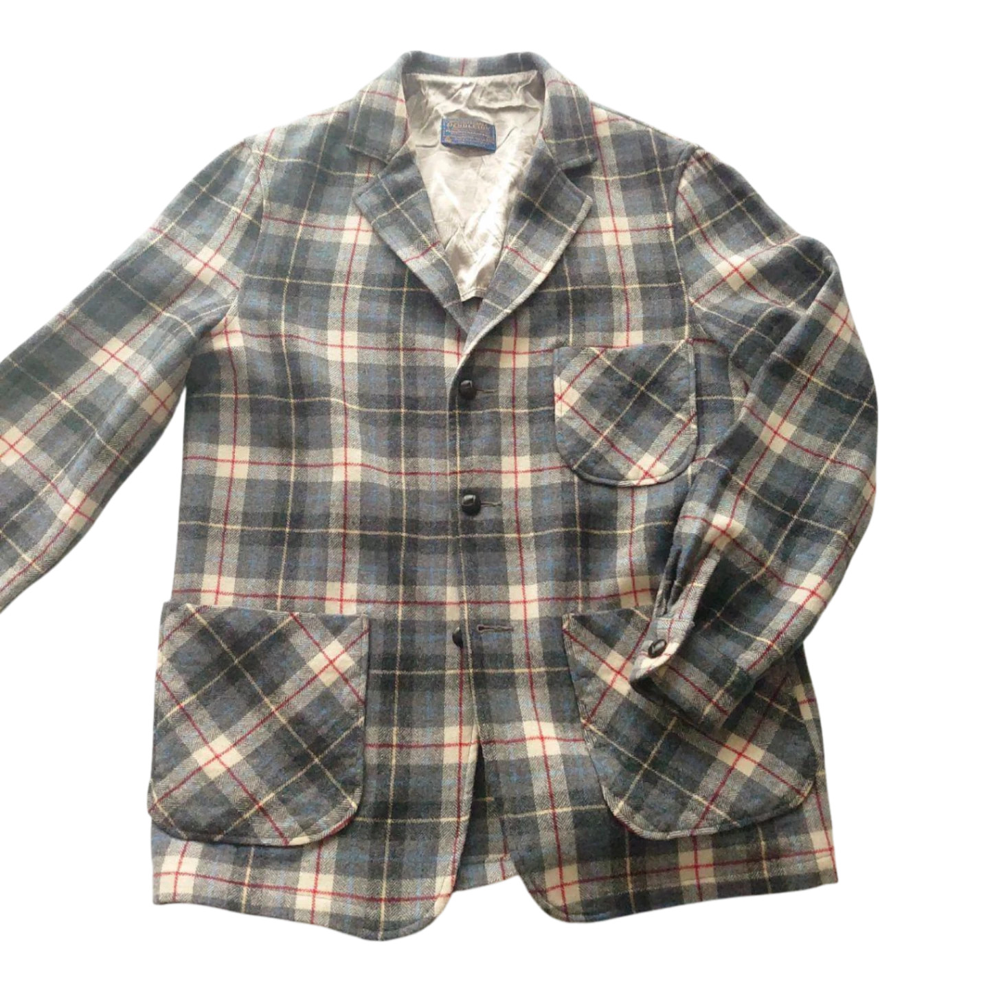 Pendleton Wool Check Jacket Women's M Tailored Us… - image 1