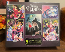 Disney Villains Jigsaw Puzzle 5-In-1 Multipack set 300/500/750 Pc Ceaco NEW 2018