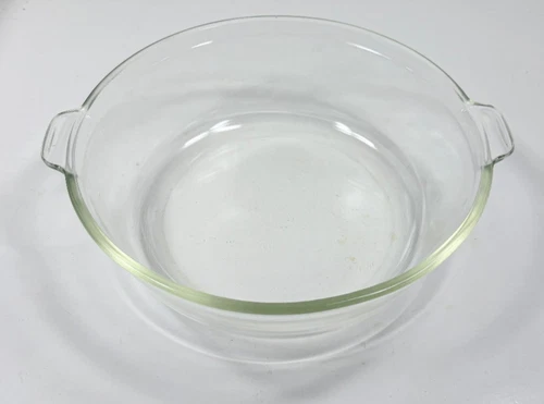 Vintage PYREX 026-686-B Clear Glass Round Casserole Baking Dish 10 1/4" Diameter