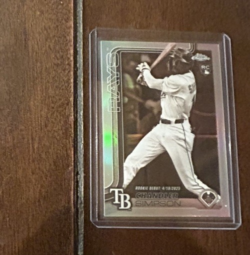 Chandler Simpson 2025 Topps Chrome Update #USC17 RC Sepia Refractor - TB Rays