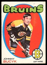 1971-72 OPC O-Pee-Chee AS IS LOW GRADE Johnny Bucyk Boston Bruins #35
