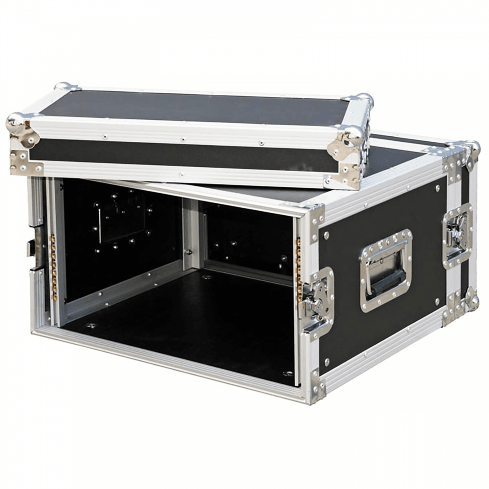 Cobra Full Flight Case 6u Supplied With Fixings Laminated Ply Construction