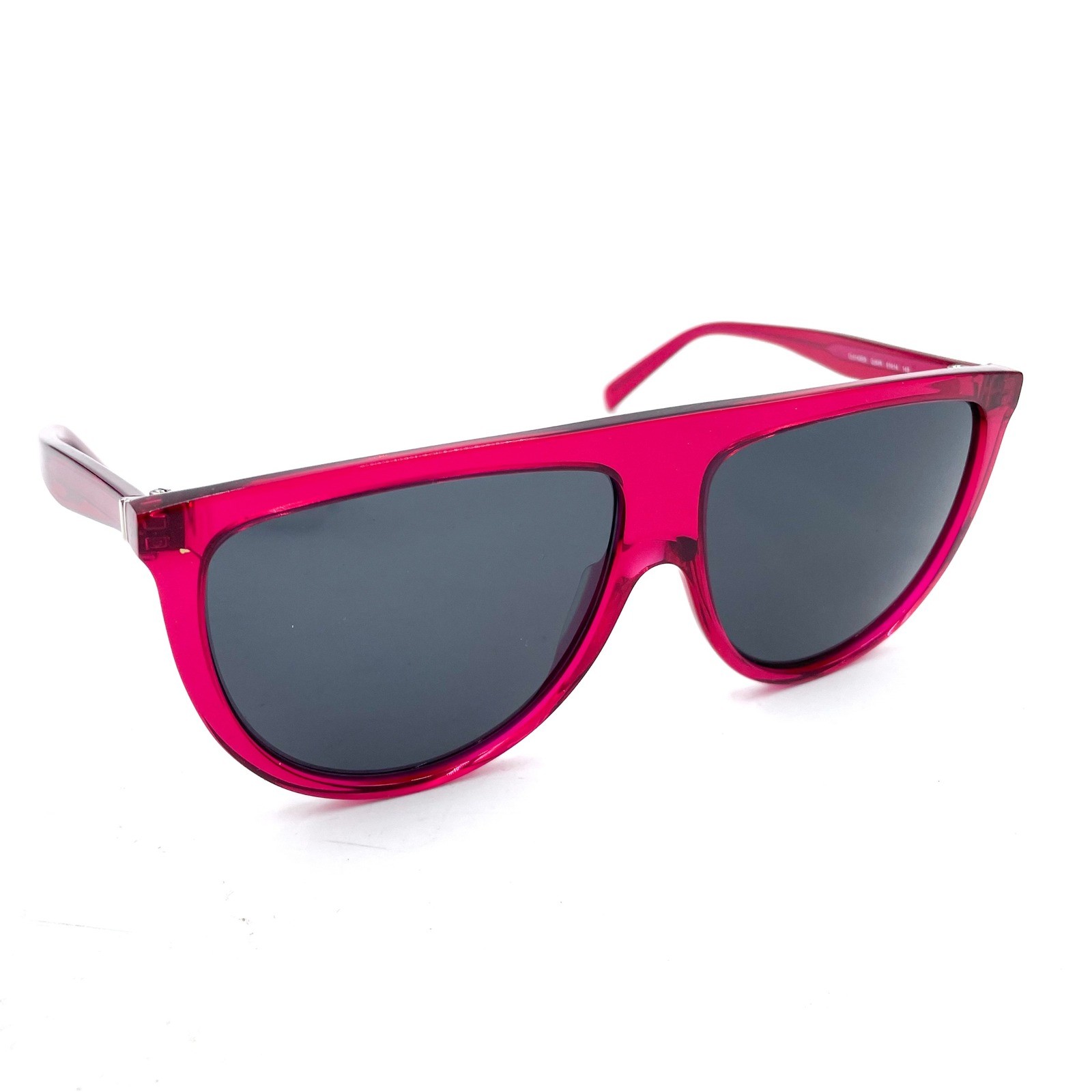 Celine Thin Shadow Sunglasses Pink Acetate Oversized Flat Top Women image 2