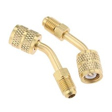 R410a Adapter 5/16 Female, 1/4 Male SAE Swivel Adapter Fits for Mini Split