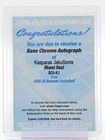 KASPARAS JAKUCIONIS 2025-26 BOWMAN BASKETBALL ROOKIE AUTO #BCA-KJ Q0221