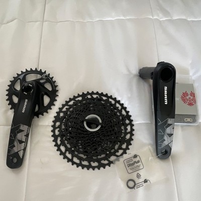 SRAM NX Mountain Bike Build Kit Crankset Chain Cassette Black Aluminum