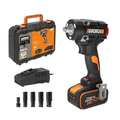 WORX Akku-Schlagschrauber, 20V, 600 Nm, Bürstenlos, WX273