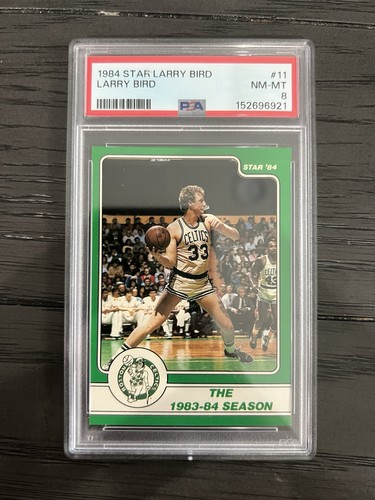 1984 Star 11 Larry Bird PSA 8 Boston Celtics Champions