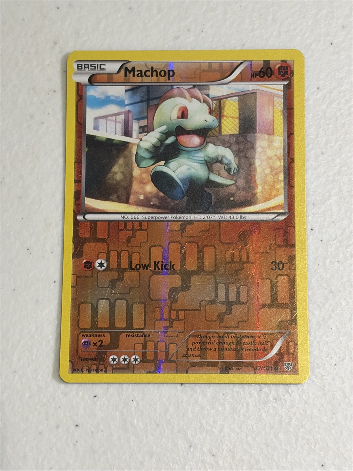 Reverse Holofoil Machop 47/101 Plasma Blast