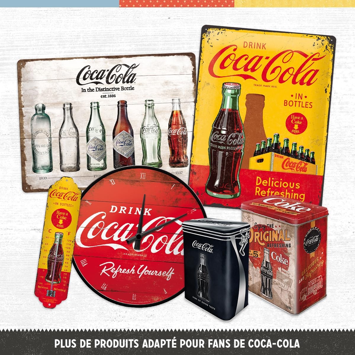 Boîte de conservation Coca-Cola rétro rangez vos placards avec style