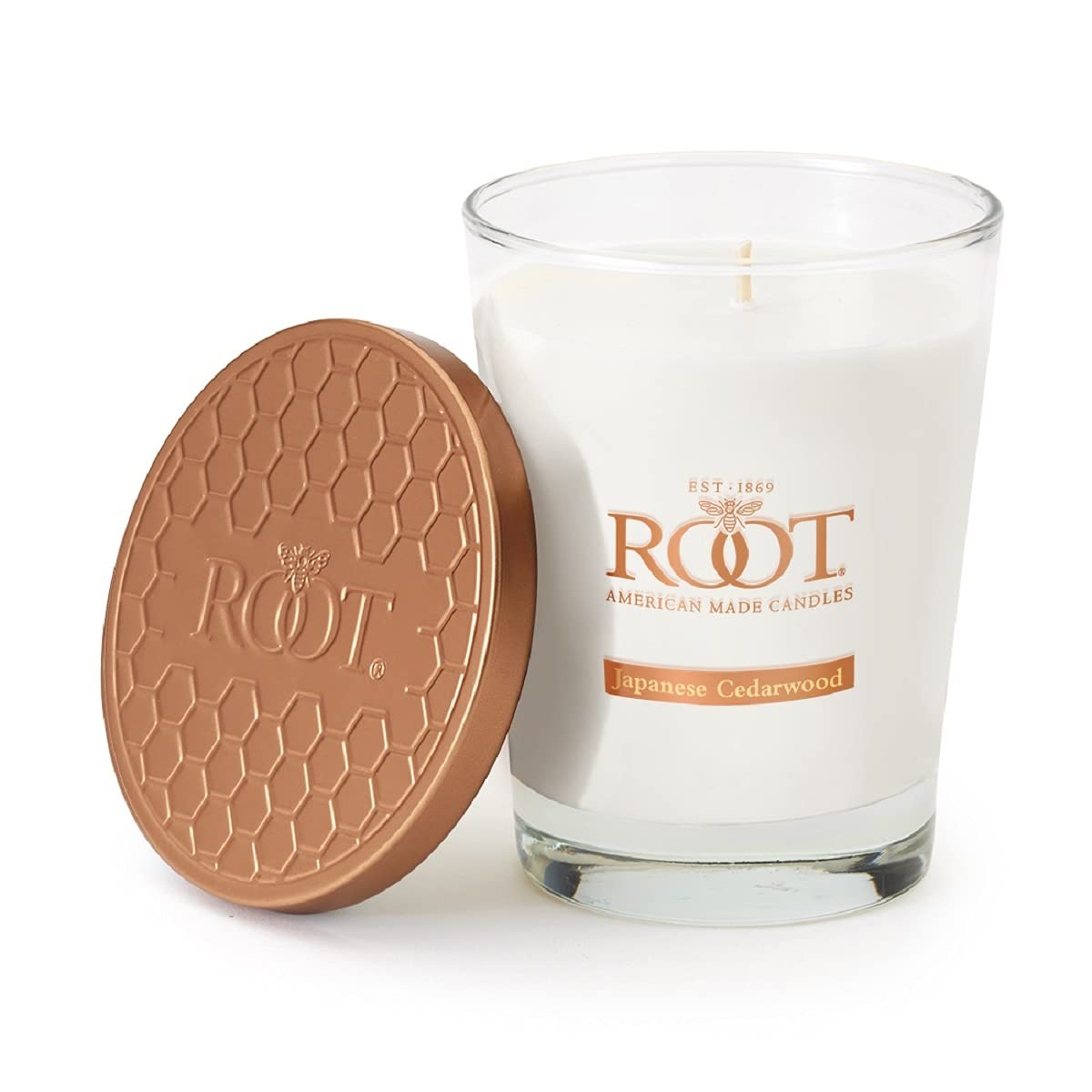 Honeycomb Veriglass Premium Handcrafted Beeswax Blend Candle,...