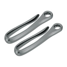 Fish Hook Keychain,2 Pcs Alloy U Shape Key Ring, Matte Black Plated