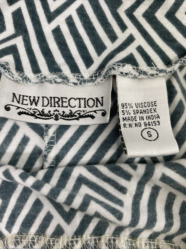 New Direction Maxi Falda Mujer Pequeña Geo Estampado Boho Tejido Informal Cómoda Pull On Foto 3 de 4