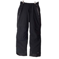 LL Bean Snow Pants Youth Kids Unisex Size 14 Black Snowboard Ski Winter Sledding