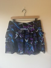 Express Design Studio Black Ruffle Skirt Size 8