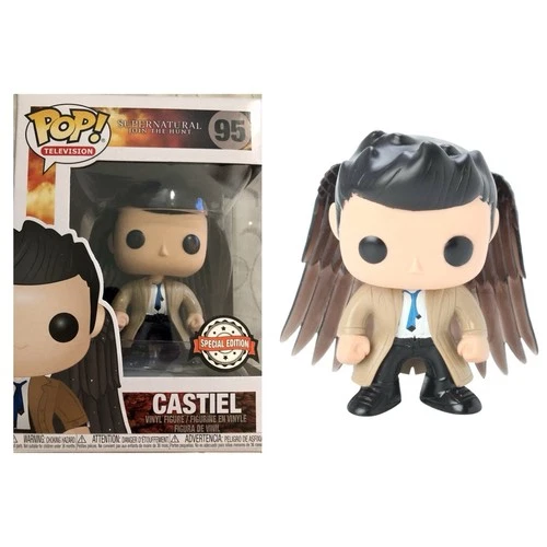 🔥Funko Pop! TV: Supernatural - Castiel WINGS #95 SPEC ED VAULTED PROTECTOR🔥