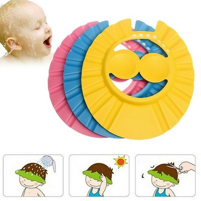 Verstellbare Baby Kinder Shampoo Bad Dusche Mütze Kappe Waschen Haare Wasserdicht Schild