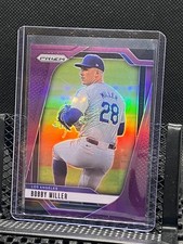 Bobby Miller 2025 Prizm -  Purple Prizm #91/149 - #84 Dodgers