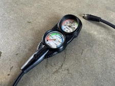 Cressi Compact 2 Gauge Console 5000 PSI SPG, 200 Depth, Scuba Dive, Miflex Hose