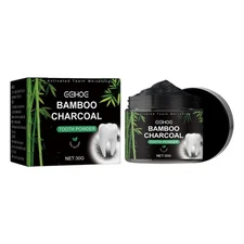 Activated Black Bamboo Charcoal Teeth Whitening Tooth Powder