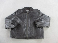 Wilsons Leather Jacket Mens Large Brown Bombe...