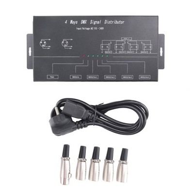 DMX512 VerstäRker Splitter DMX512  Repeater 1CH DMX121 4CH 4 AusgäNge DMX124703