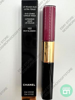 Chanel Le Rouge Duo Ultra Tenue Ultrawear Liquid Lip Colour #102 Milky Blueberry