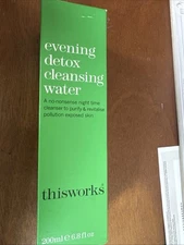 New- thisworks Evening Detox Cleansing Water Big 6.8oz Purify & Revitalize