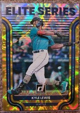 2022 Donruss #ES-10 Kyle Lewis /99 Elite Series GOLD Insert - Seattle Mariners