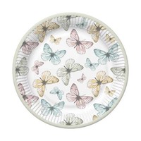 Schmetterling Light Pappteller 8Er Set, 22,7 Cm