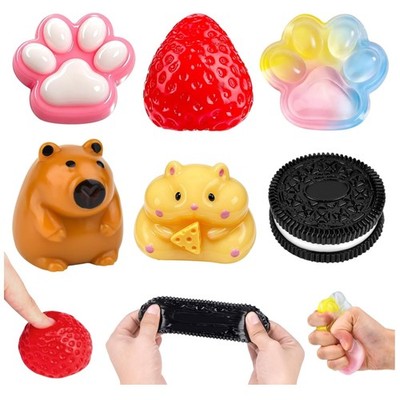 Squishy Set Stressball Fidget Toys Anti Stress Spielzeug Kinder Erwachsene Tier