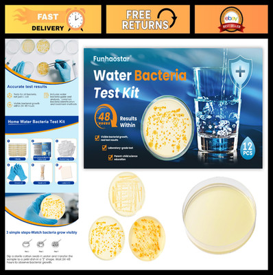 Comprehensive Bacteria Water Test Kit - 12 Tests for Coliform, E.coli & More | H